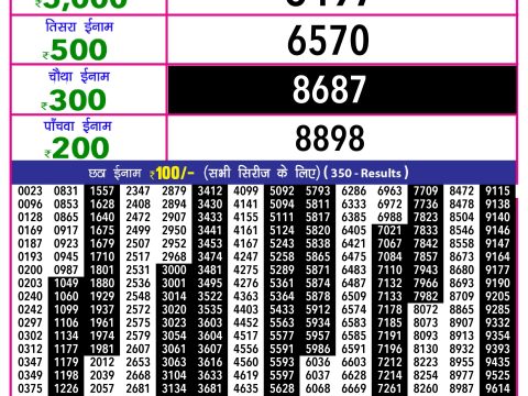 Rajshree Lottery Result Today