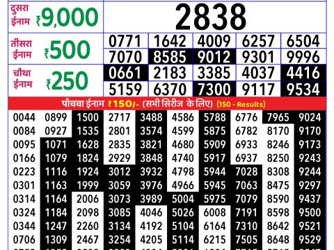 Rajshree Lottery Result Today