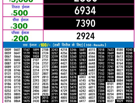 Rajshree Lottery Result Today