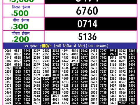 Rajshree Lottery Result Today