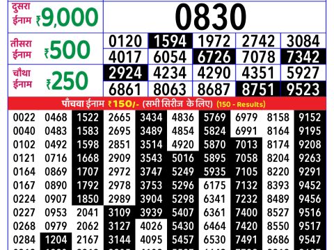 Rajshree Lottery Result Today