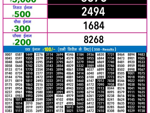 Rajshree Lottery Result Today