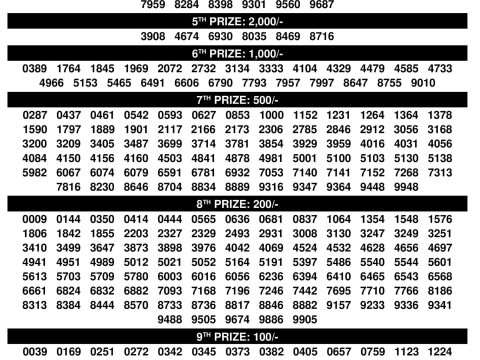 Rajshree Lottery Result Today