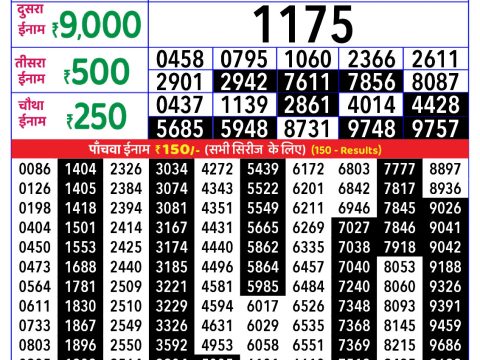 Rajshree Lottery Result Today