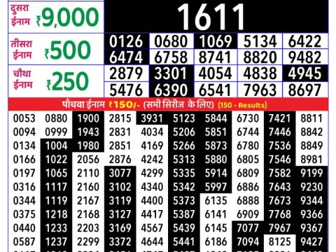 Rajshree Lottery Result Today