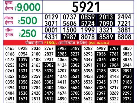 Rajshree Lottery Result Today