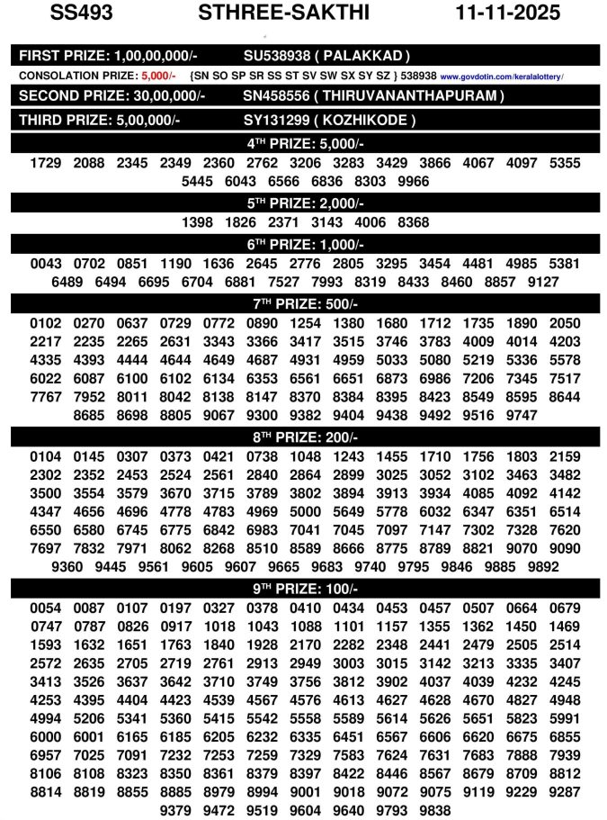 Rajshree Lottery Result Today