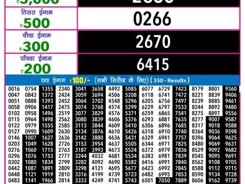 Rajshree Lottery Result Today
