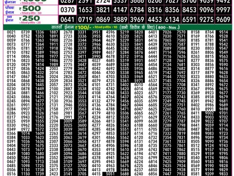 Rajshree Lottery Result Today