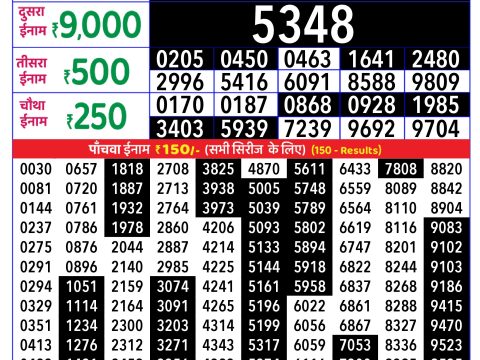 Rajshree Lottery Result Today