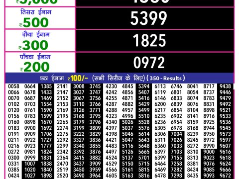 Rajshree Lottery Result Today