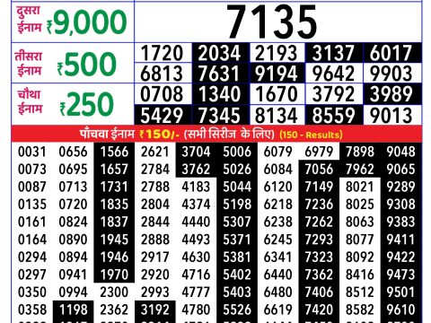 Rajshree Lottery Result Today