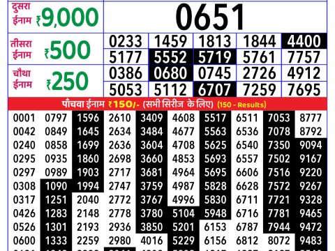 Rajshree Lottery Result Today