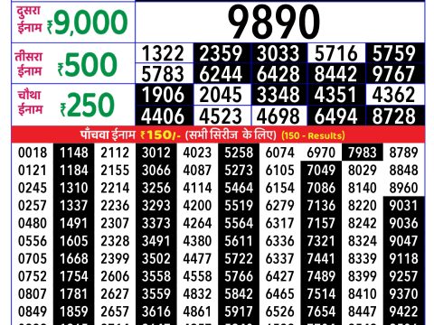 Rajshree Lottery Result Today