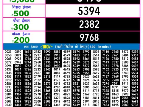 Rajshree Lottery Result Today