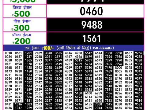 Rajshree Lottery Result Today