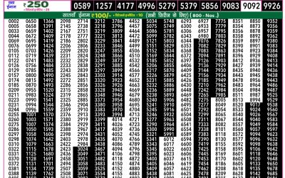 Everest Lottery Result Today Rajshree 50 Budh Weekly Lottery 7:30pm Result 05 November 2025