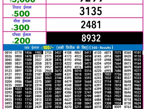Rajshree Lottery Result Today