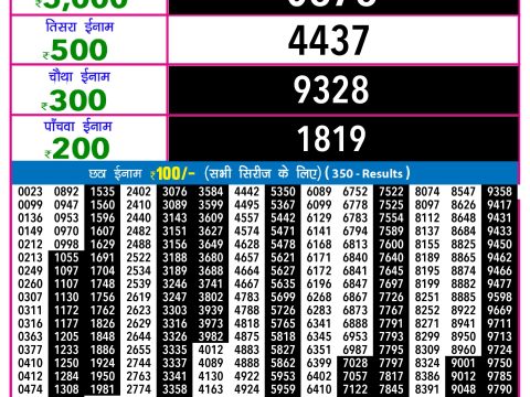 Rajshree Lottery Result Today