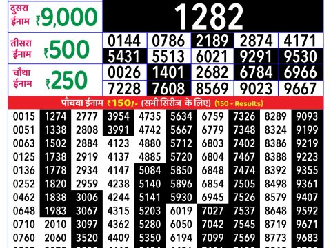 Rajshree Lottery Result Today