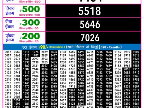 Rajshree Lottery Result Today