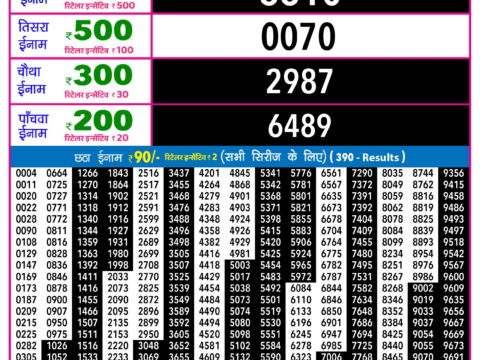 Rajshree Lottery Result Today