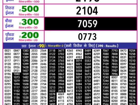 Rajshree Lottery Result Today