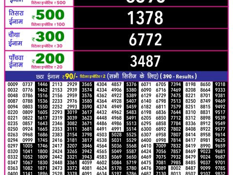 Rajshree Lottery Result Today