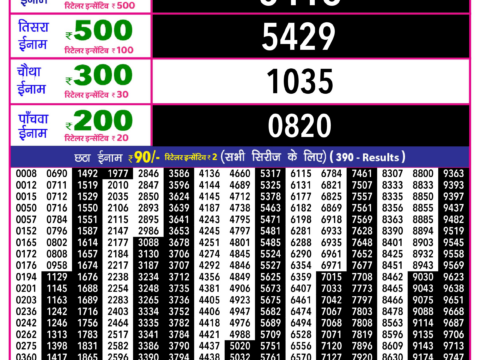 Rajshree Lottery Result Today