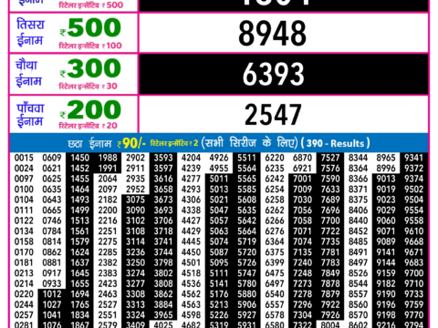 Rajshree Lottery Result Today