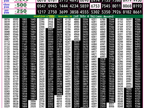 Rajshree Lottery Result Today