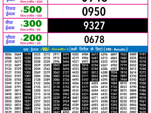 Rajshree Lottery Result Today