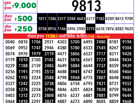 Rajshree Lottery Result Today