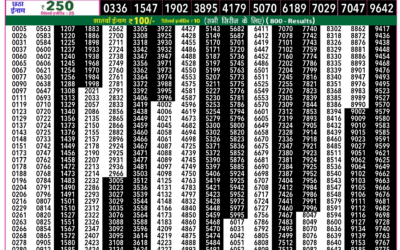 Rajshree 50 Ravi Weekly Lottery 7:30pm Result 21 December 2025