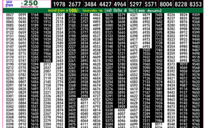 Rajshree 50 Mangal Weekly Lottery 7.30pm Result 23 December 2025