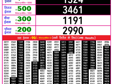 Rajshree Lottery Result Today