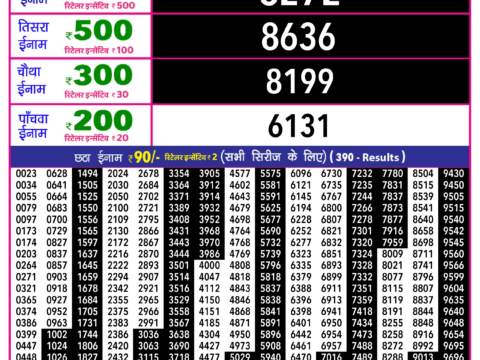 Rajshree Lottery Result Today