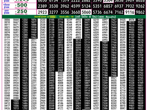 Rajshree Lottery Result Today