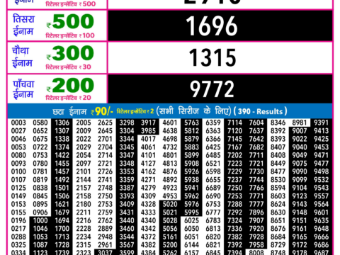Rajshree Lottery Result Today