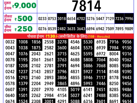 Rajshree Lottery Result Today