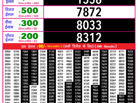 Rajshree Lottery Result Today