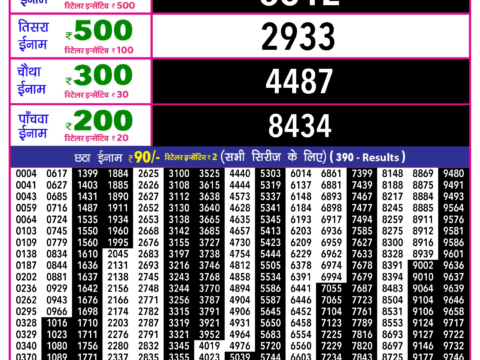 Rajshree Lottery Result Today