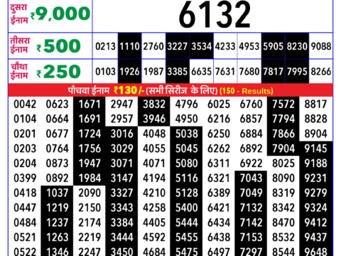 Rajshree Lottery Result Today