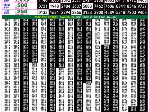 Rajshree Lottery Result Today