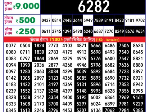 Rajshree Lottery Result Today