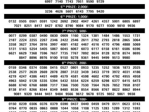 Sthree Sakthi SS497 Kerala Lottery Result Today 3PM Rajshree Lottery Result Today