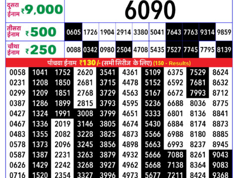 Rajshree Lottery Result Today