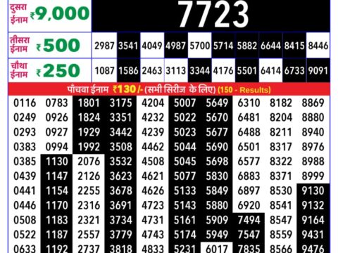 Rajshree Lottery Result Today