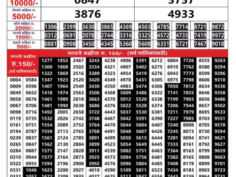 Rajshree Lottery Result Today