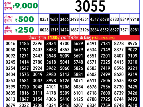Rajshree Lottery Result Today